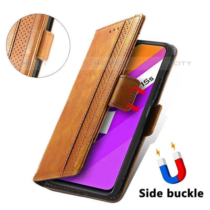 Handytasche Stand Schutzhülle Flip Leder Hülle S02D für Vivo iQOO U5x