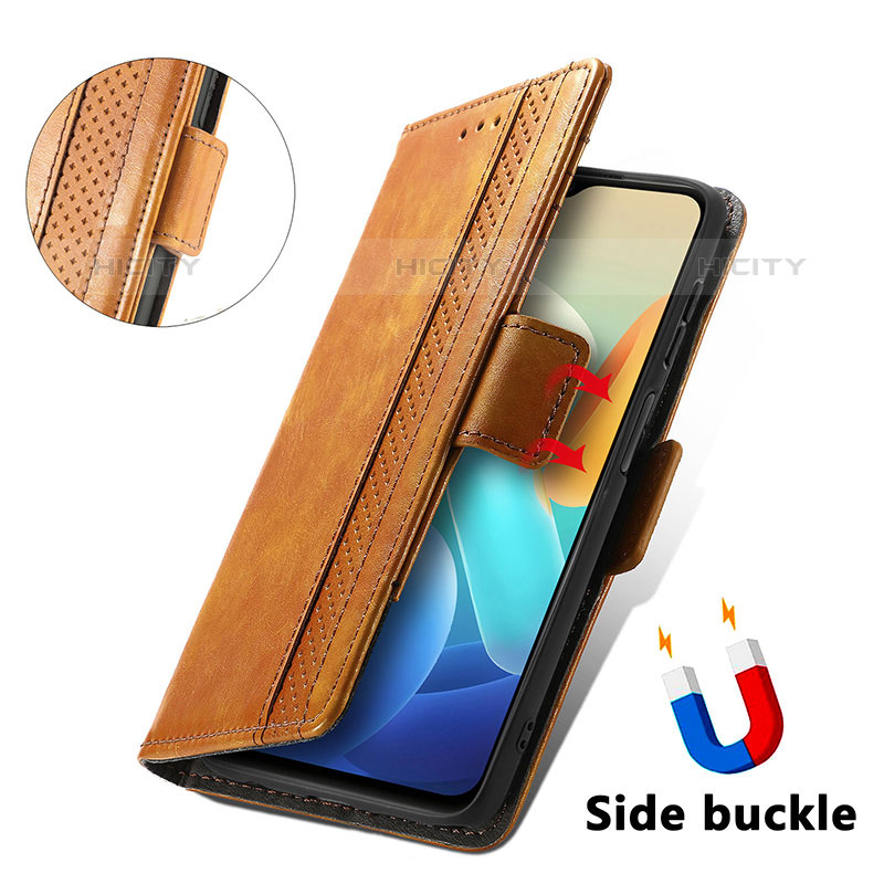 Handytasche Stand Schutzhülle Flip Leder Hülle S02D für Vivo iQOO Z6 5G groß