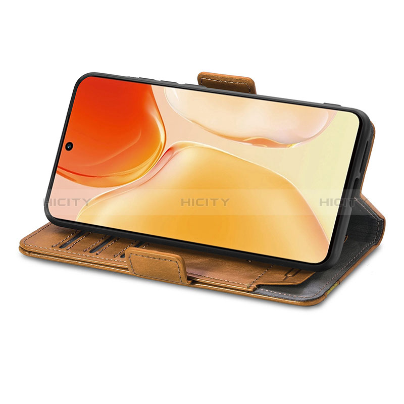 Handytasche Stand Schutzhülle Flip Leder Hülle S02D für Vivo X70 Pro 5G