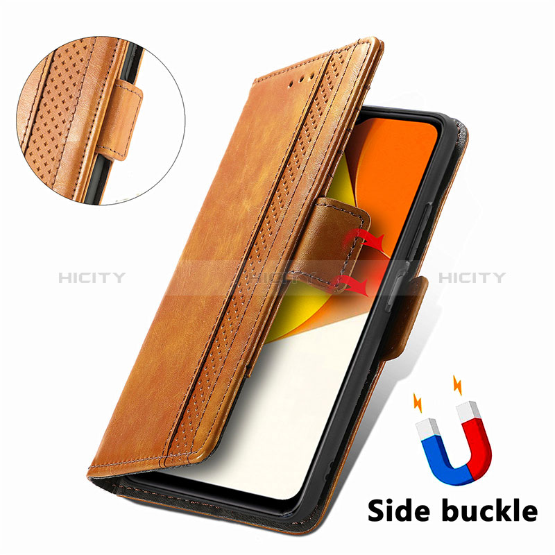 Handytasche Stand Schutzhülle Flip Leder Hülle S02D für Vivo Y35 4G groß