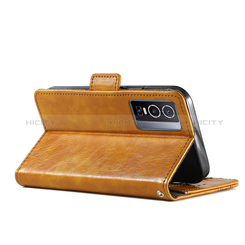 Handytasche Stand Schutzhülle Flip Leder Hülle S02D für Vivo Y76 5G