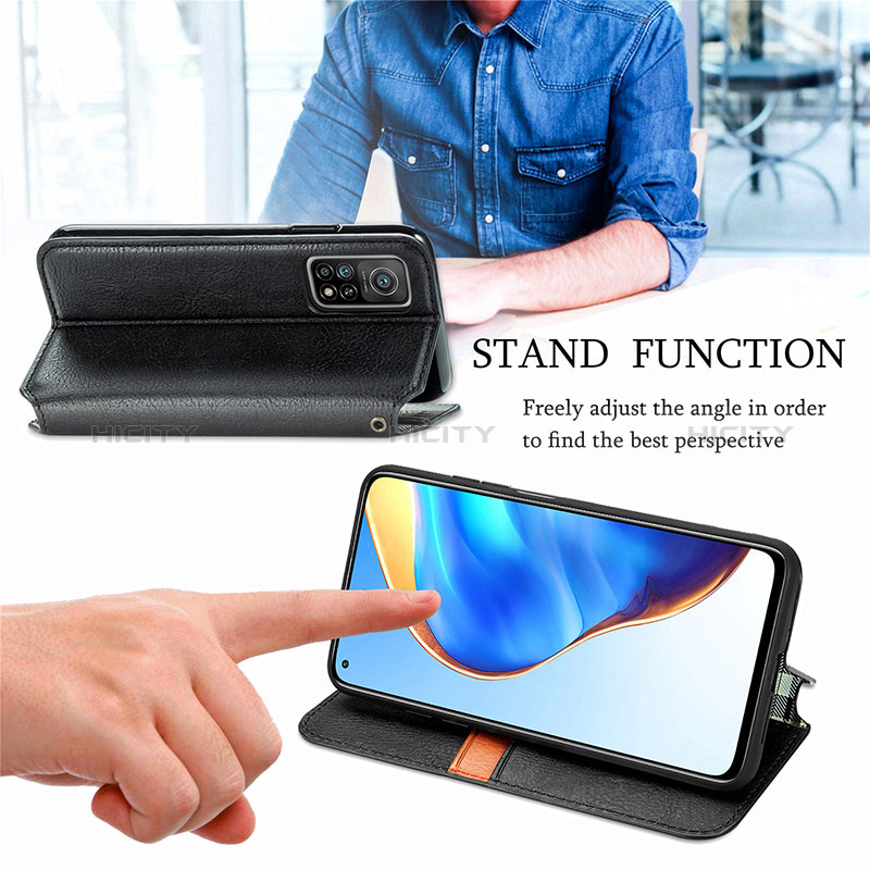 Handytasche Stand Schutzhülle Flip Leder Hülle S02D für Xiaomi Mi 10T 5G