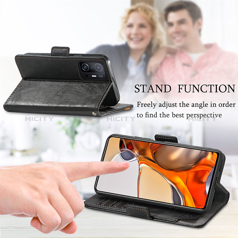 Handytasche Stand Schutzhülle Flip Leder Hülle S02D für Xiaomi Mi 11T 5G