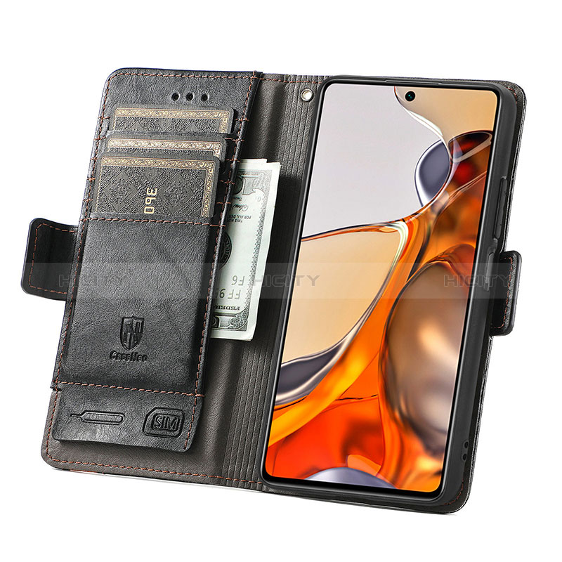 Handytasche Stand Schutzhülle Flip Leder Hülle S02D für Xiaomi Mi 11T 5G groß