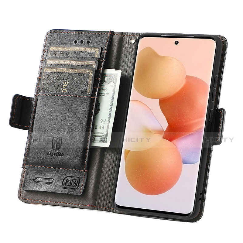 Handytasche Stand Schutzhülle Flip Leder Hülle S02D für Xiaomi Mi 12 5G groß