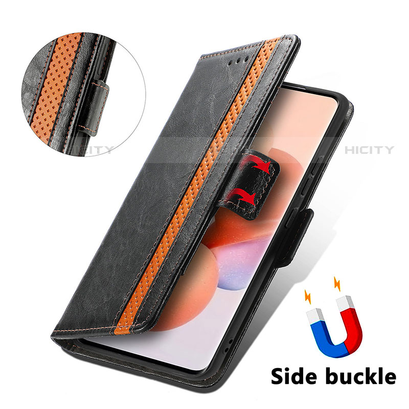 Handytasche Stand Schutzhülle Flip Leder Hülle S02D für Xiaomi Mi 12 Lite 5G groß