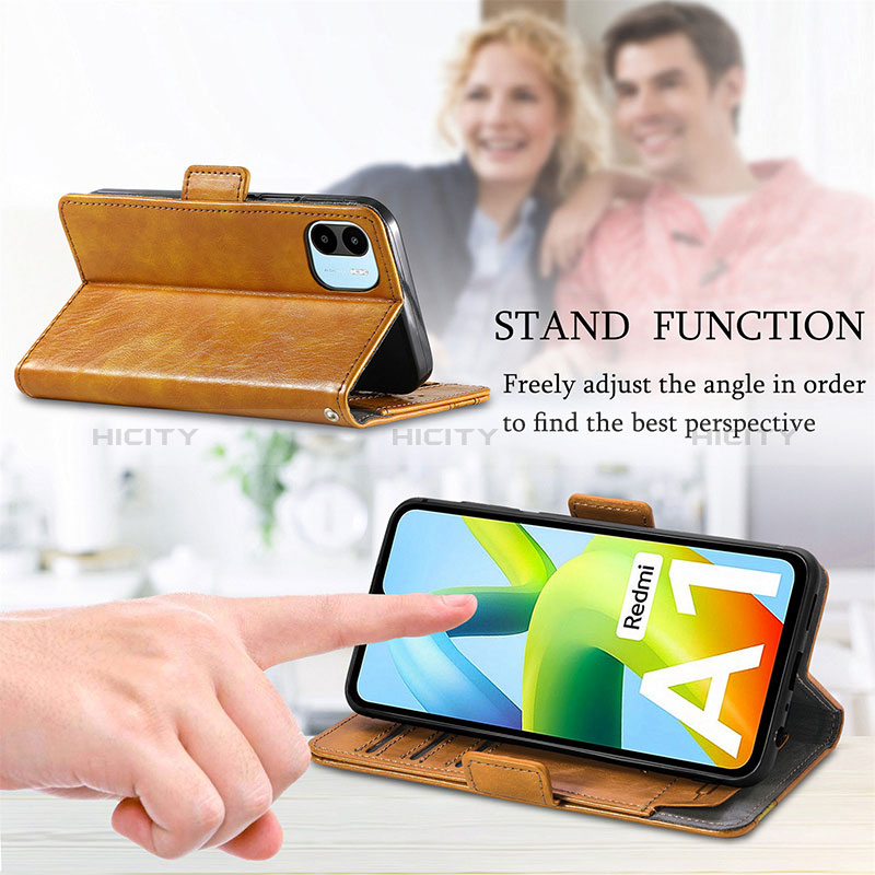 Handytasche Stand Schutzhülle Flip Leder Hülle S02D für Xiaomi Poco C51