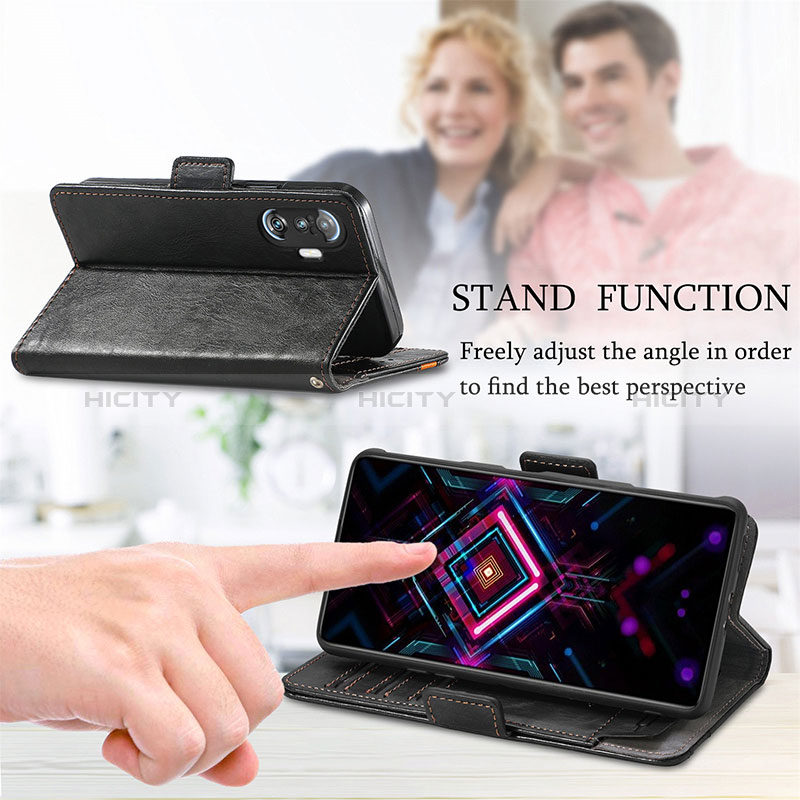 Handytasche Stand Schutzhülle Flip Leder Hülle S02D für Xiaomi Poco F3 GT 5G