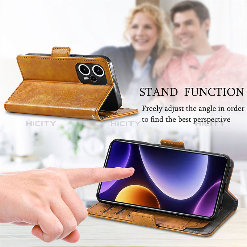 Handytasche Stand Schutzhülle Flip Leder Hülle S02D für Xiaomi Poco F5 5G