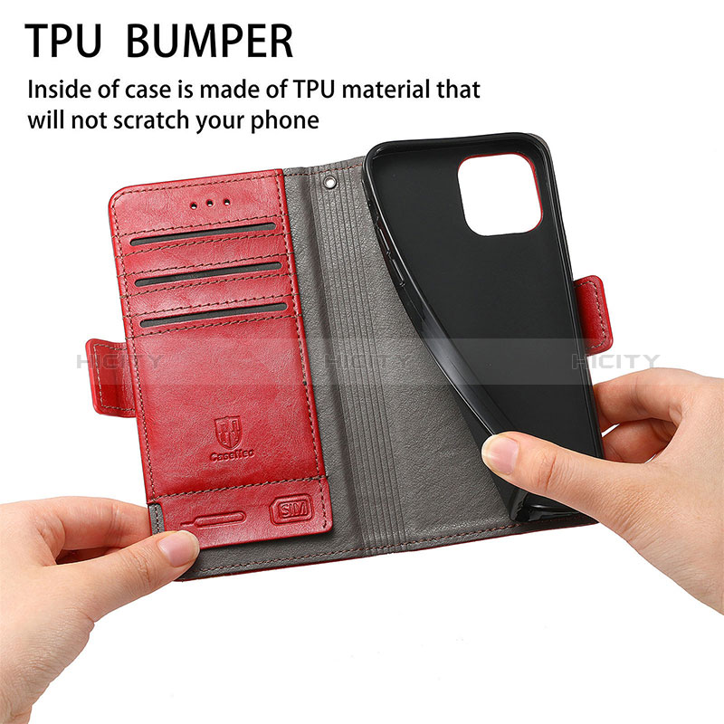 Handytasche Stand Schutzhülle Flip Leder Hülle S02D für Xiaomi Poco M5S