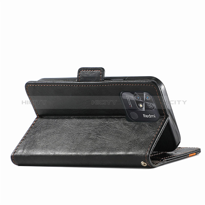 Handytasche Stand Schutzhülle Flip Leder Hülle S02D für Xiaomi Redmi 10 India