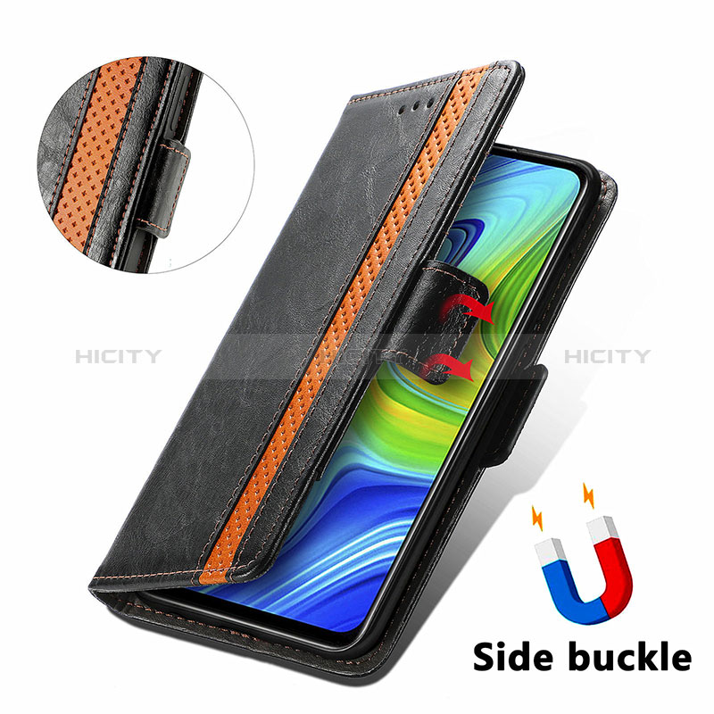 Handytasche Stand Schutzhülle Flip Leder Hülle S02D für Xiaomi Redmi 10X 4G