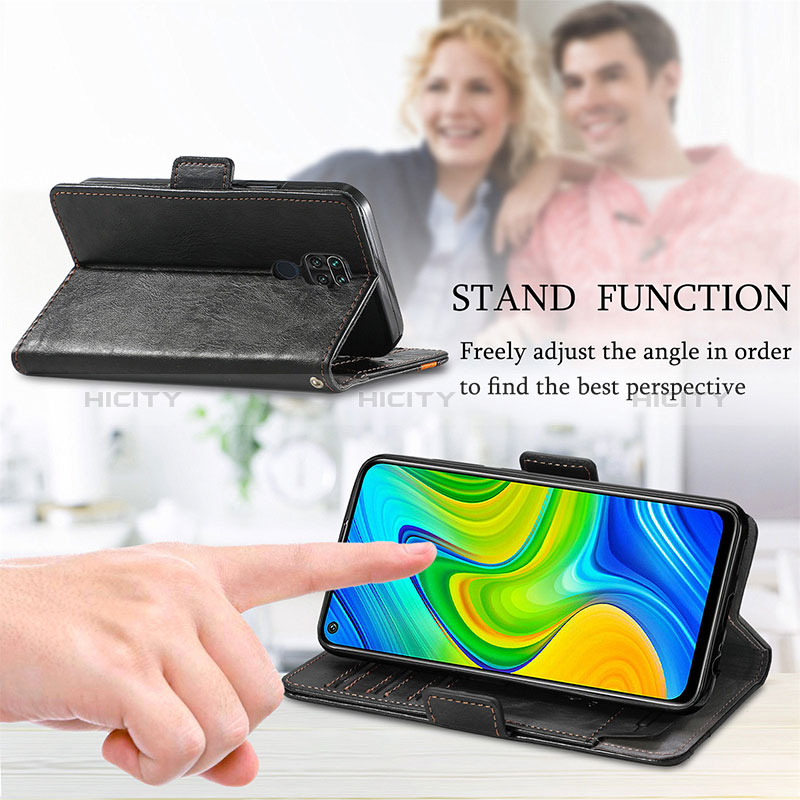 Handytasche Stand Schutzhülle Flip Leder Hülle S02D für Xiaomi Redmi 10X 4G