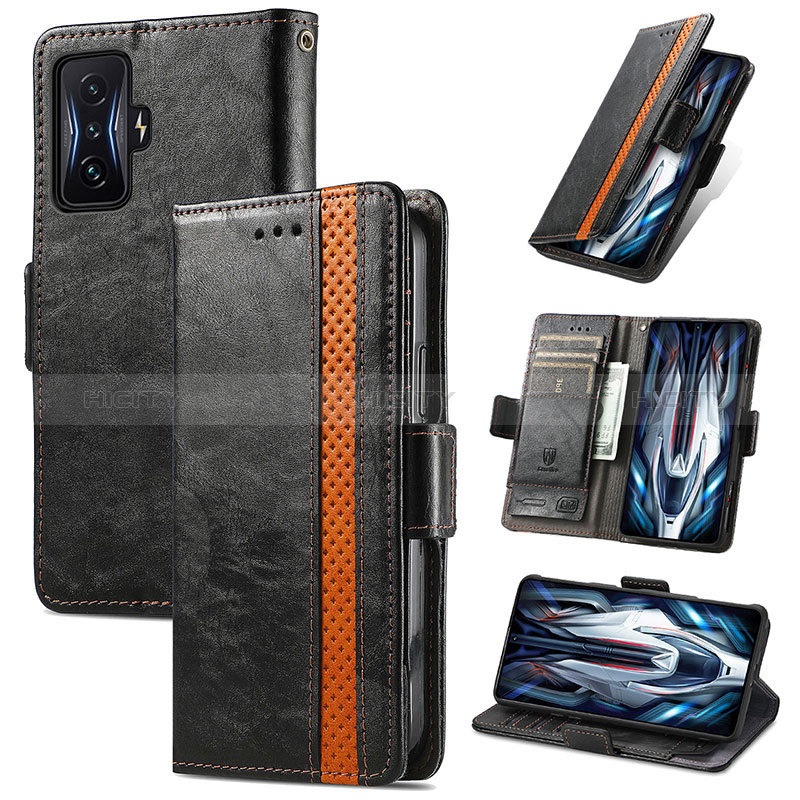 Handytasche Stand Schutzhülle Flip Leder Hülle S02D für Xiaomi Redmi K50 Gaming AMG F1 5G