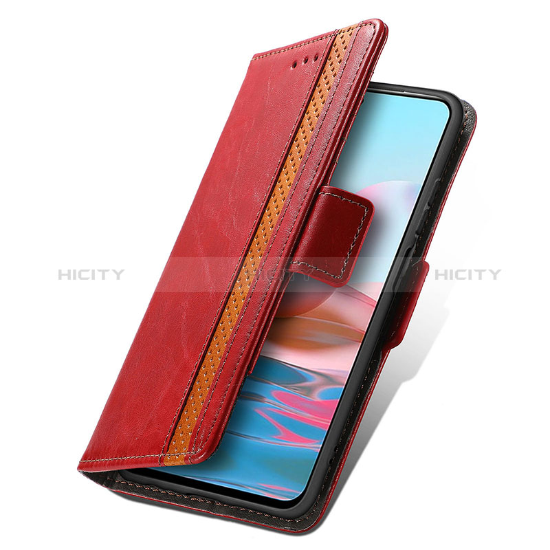 Handytasche Stand Schutzhülle Flip Leder Hülle S02D für Xiaomi Redmi Note 10 4G groß