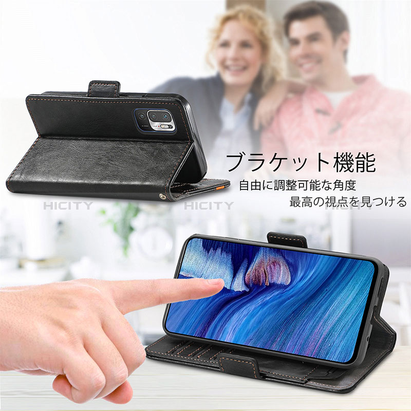 Handytasche Stand Schutzhülle Flip Leder Hülle S02D für Xiaomi Redmi Note 10 JE 5G