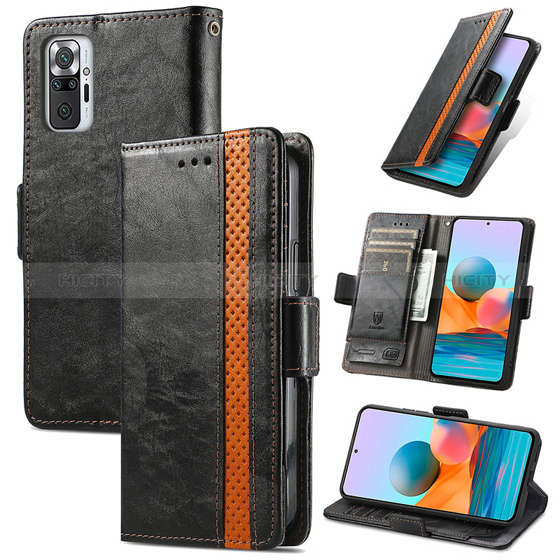 Handytasche Stand Schutzhülle Flip Leder Hülle S02D für Xiaomi Redmi Note 10 Pro Max