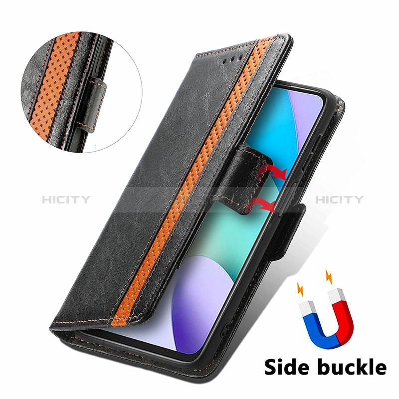 Handytasche Stand Schutzhülle Flip Leder Hülle S02D für Xiaomi Redmi Note 11 4G (2021) groß