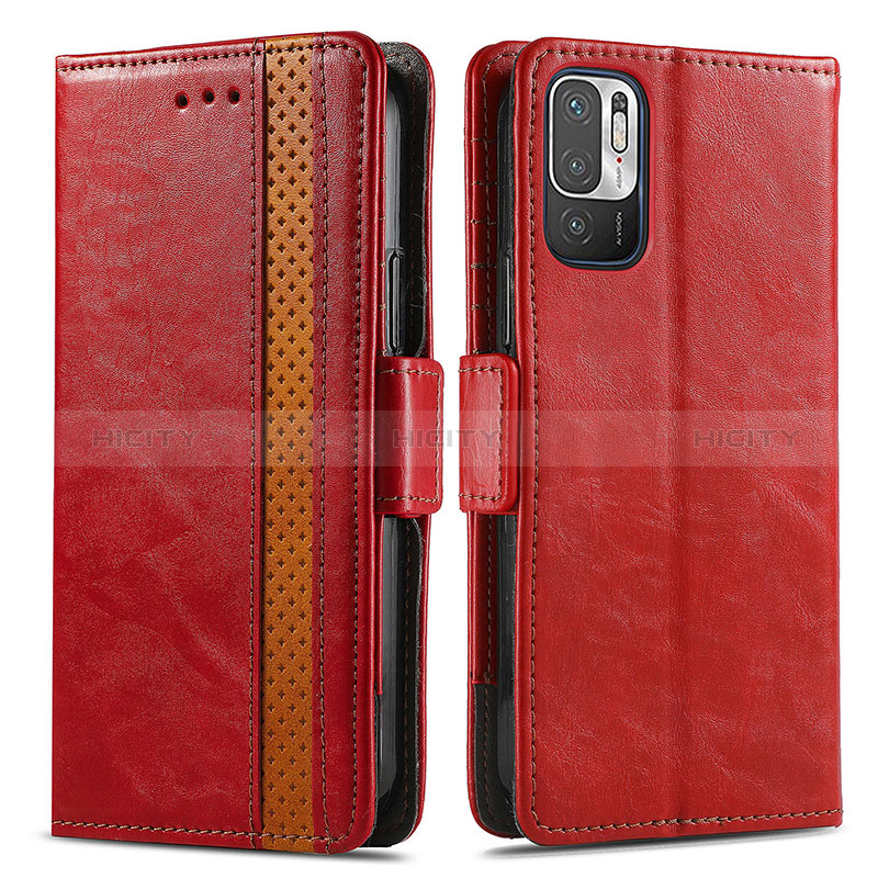 Handytasche Stand Schutzhülle Flip Leder Hülle S02D für Xiaomi Redmi Note 11 SE 5G Rot