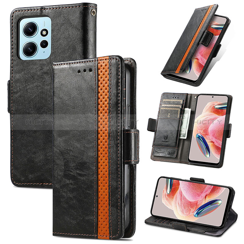 Handytasche Stand Schutzhülle Flip Leder Hülle S02D für Xiaomi Redmi Note 12 4G