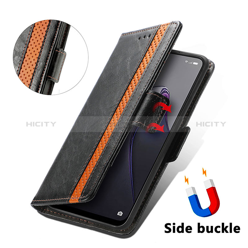 Handytasche Stand Schutzhülle Flip Leder Hülle S02D für Xiaomi Redmi Note 13 Pro 5G groß