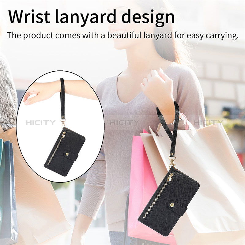 Handytasche Stand Schutzhülle Flip Leder Hülle S03D für Apple iPhone 13 groß