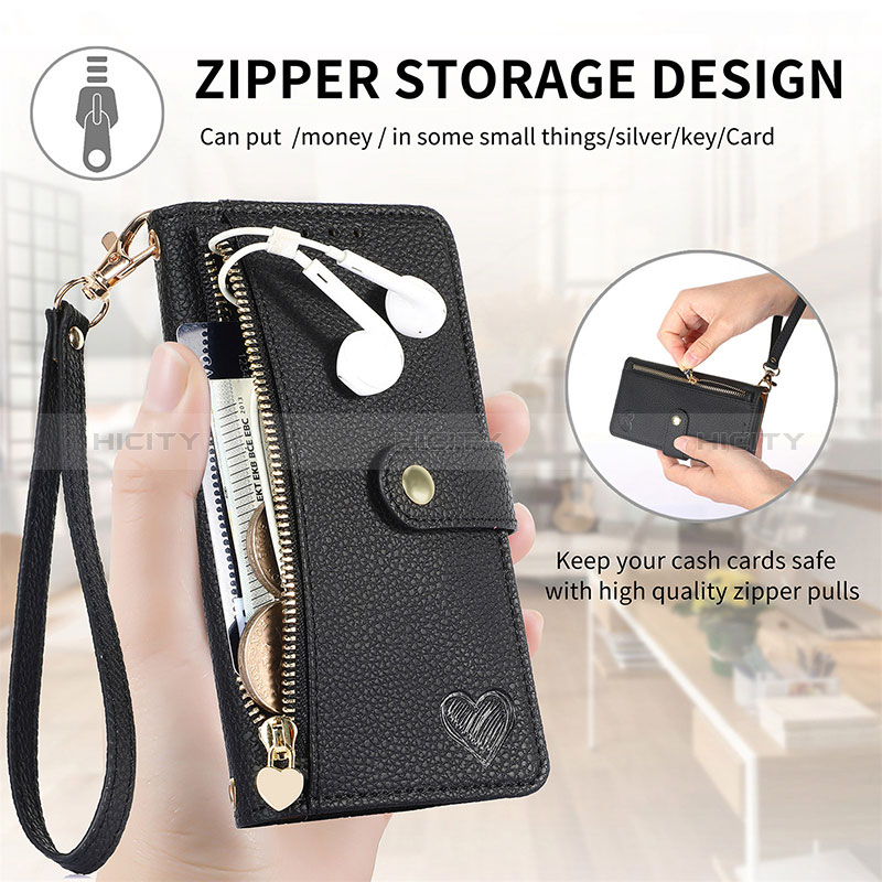 Handytasche Stand Schutzhülle Flip Leder Hülle S03D für Apple iPhone 14 Plus