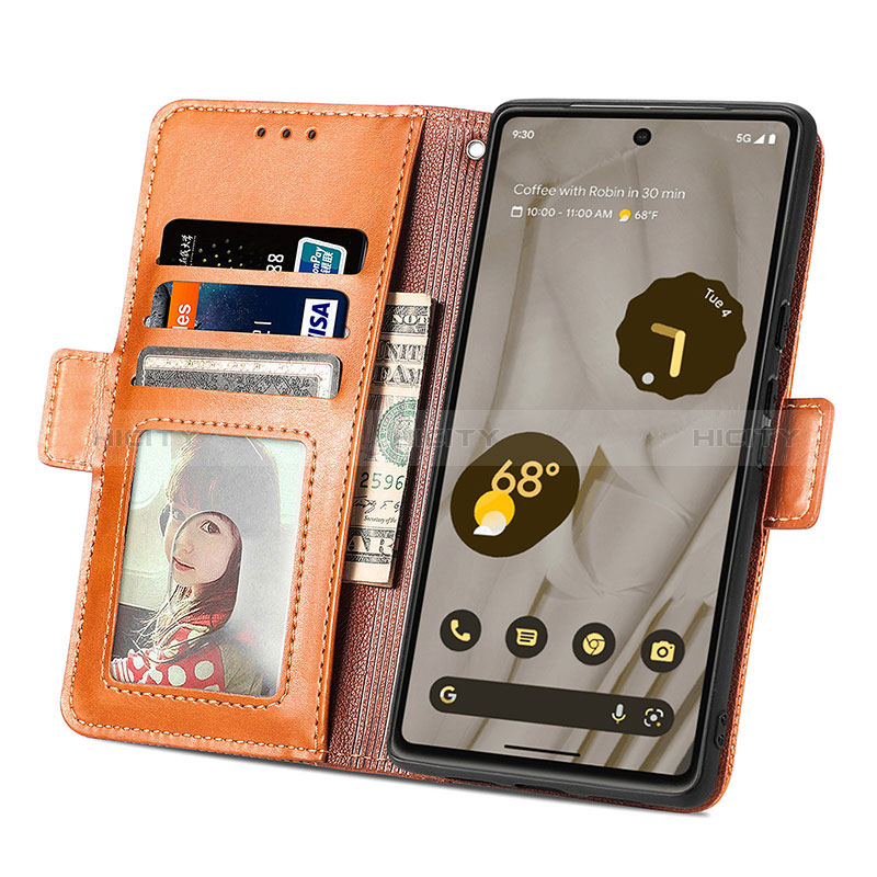 Handytasche Stand Schutzhülle Flip Leder Hülle S03D für Google Pixel 7a 5G