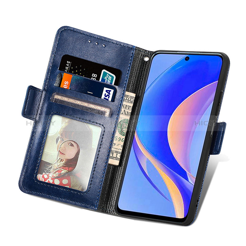 Handytasche Stand Schutzhülle Flip Leder Hülle S03D für Huawei Enjoy 50 Pro groß