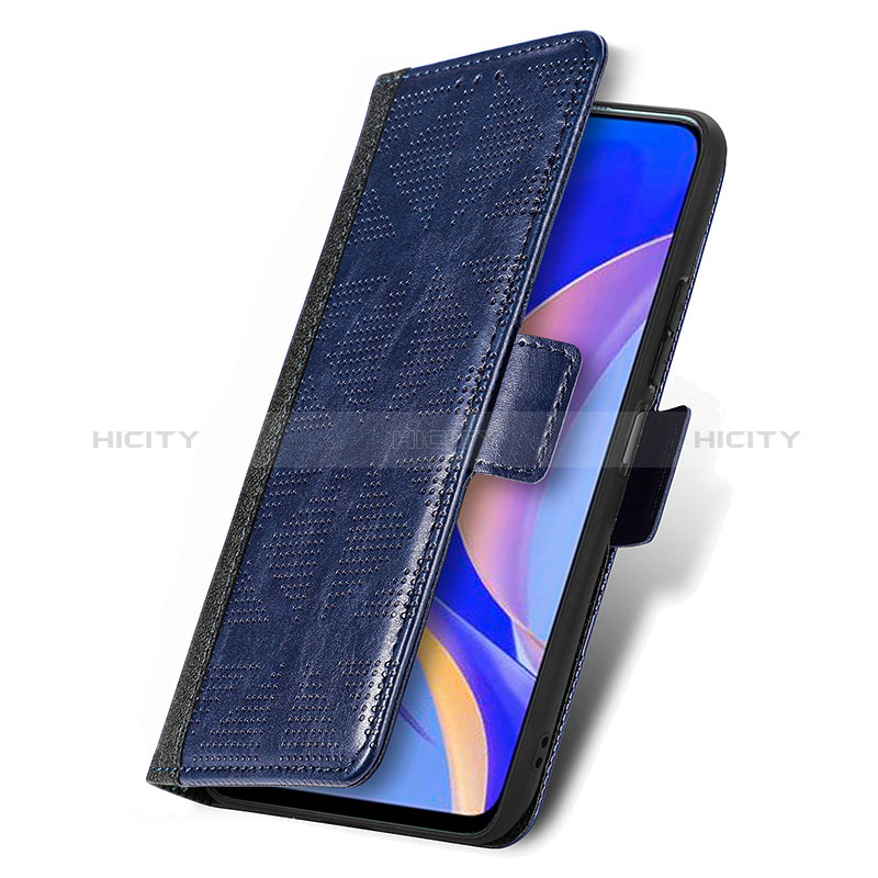 Handytasche Stand Schutzhülle Flip Leder Hülle S03D für Huawei Enjoy 50 Pro groß