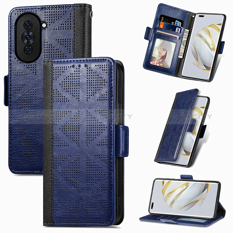 Handytasche Stand Schutzhülle Flip Leder Hülle S03D für Huawei Nova 10 Pro