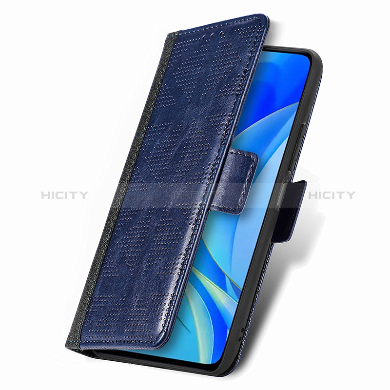 Handytasche Stand Schutzhülle Flip Leder Hülle S03D für Huawei Nova Y70 groß