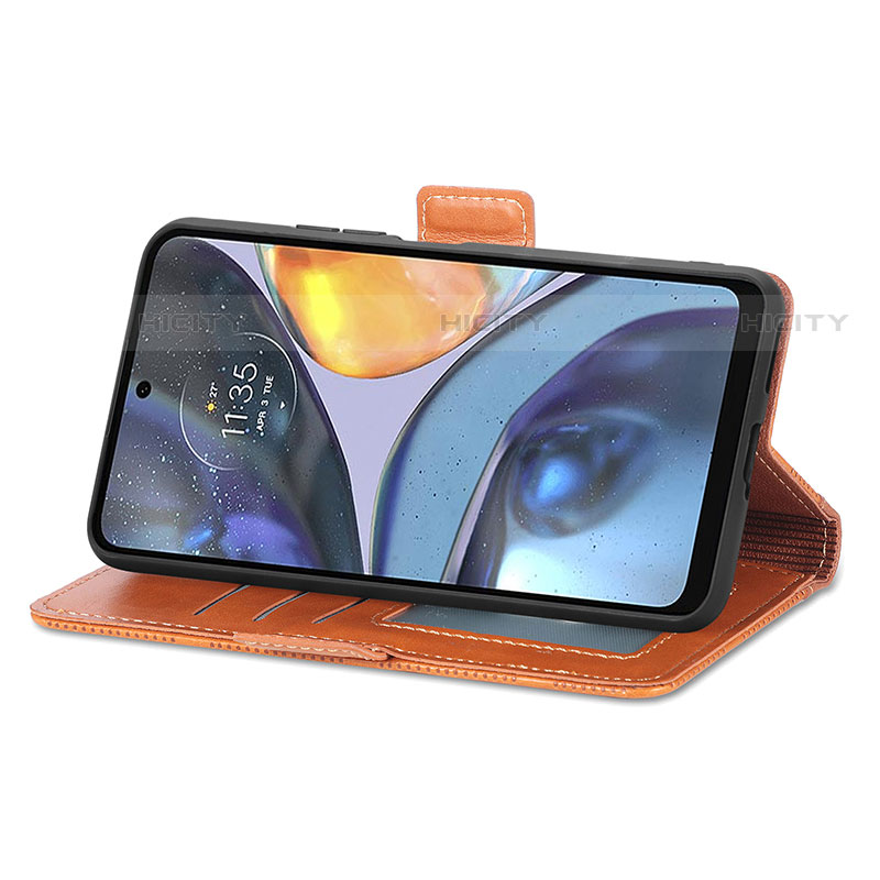 Handytasche Stand Schutzhülle Flip Leder Hülle S03D für Motorola Moto G22