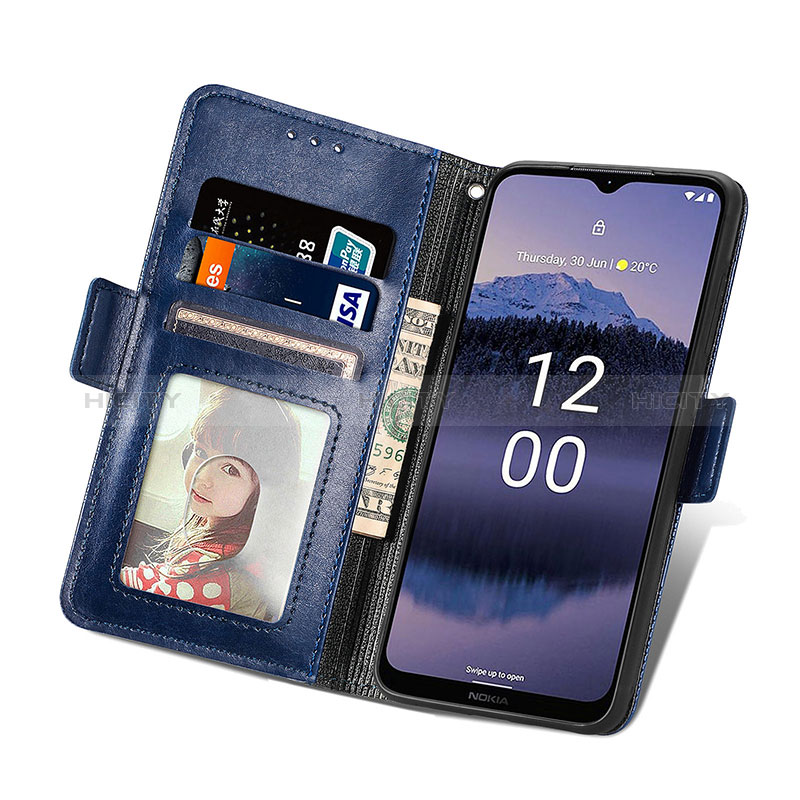 Handytasche Stand Schutzhülle Flip Leder Hülle S03D für Nokia C21 Plus