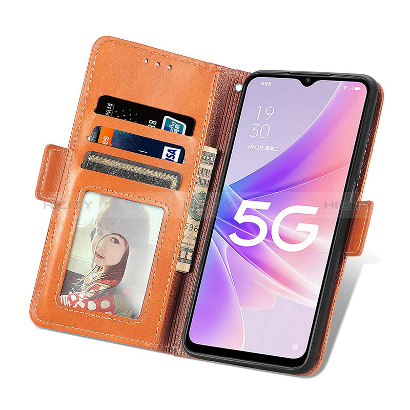 Handytasche Stand Schutzhülle Flip Leder Hülle S03D für Oppo A56S 5G