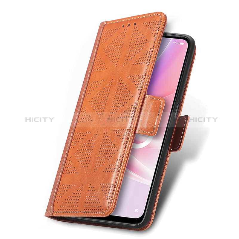 Handytasche Stand Schutzhülle Flip Leder Hülle S03D für Oppo A57 5G