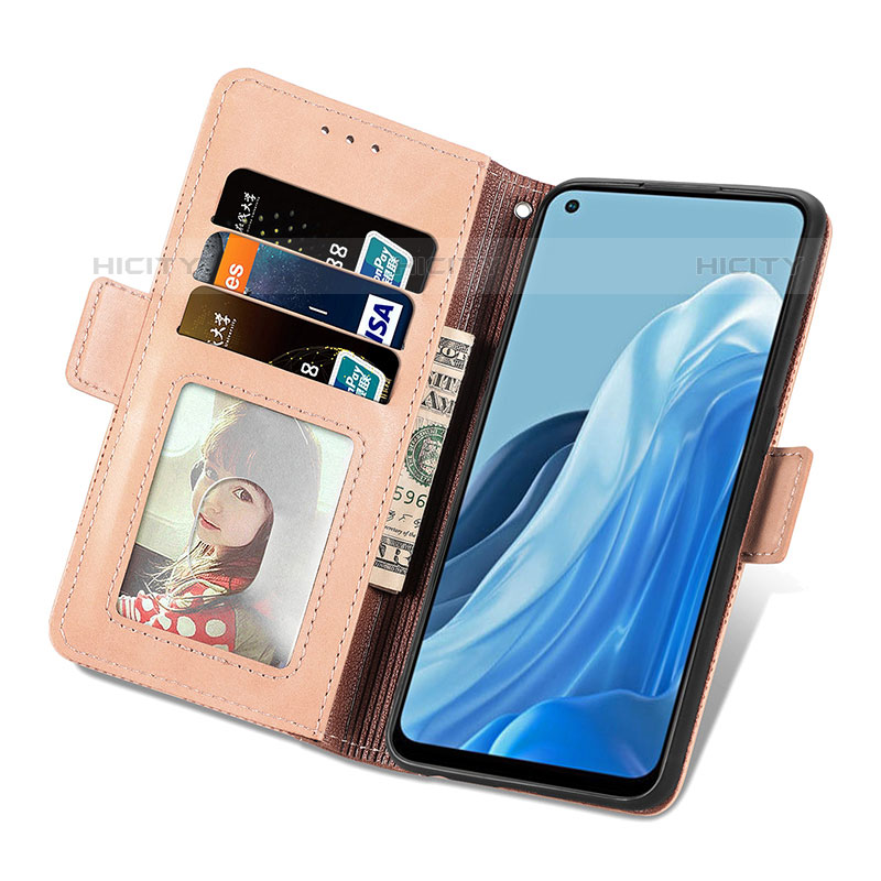 Handytasche Stand Schutzhülle Flip Leder Hülle S03D für Oppo F21 Pro 4G groß