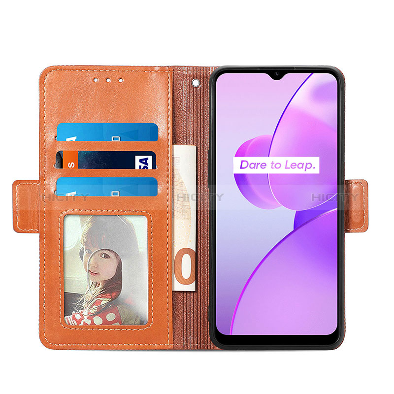 Handytasche Stand Schutzhülle Flip Leder Hülle S03D für Realme C31