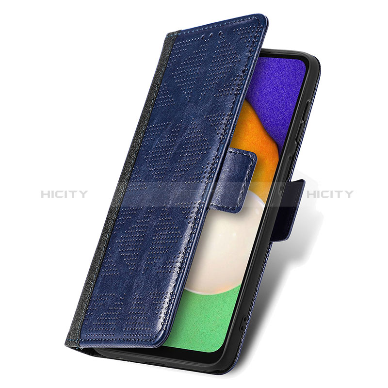 Handytasche Stand Schutzhülle Flip Leder Hülle S03D für Samsung Galaxy A04s groß