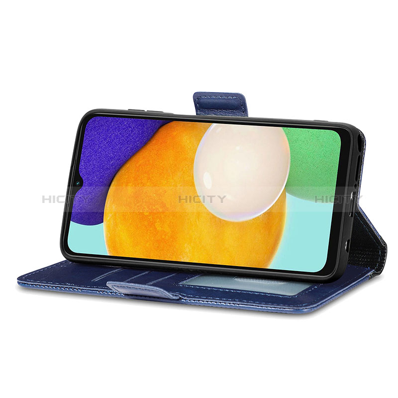 Handytasche Stand Schutzhülle Flip Leder Hülle S03D für Samsung Galaxy A04s groß