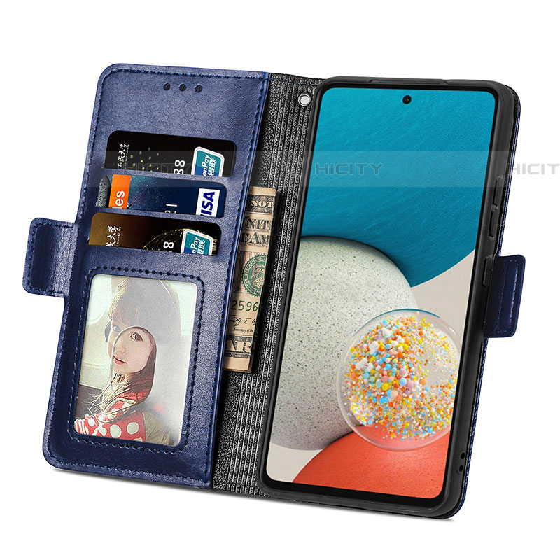 Handytasche Stand Schutzhülle Flip Leder Hülle S03D für Samsung Galaxy A53 5G