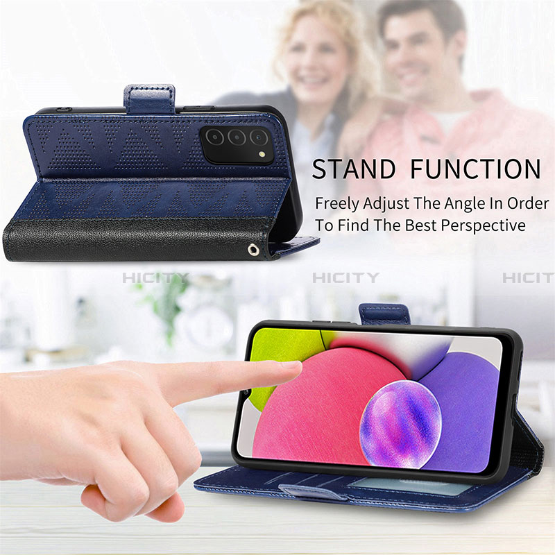 Handytasche Stand Schutzhülle Flip Leder Hülle S03D für Samsung Galaxy F02S SM-E025F