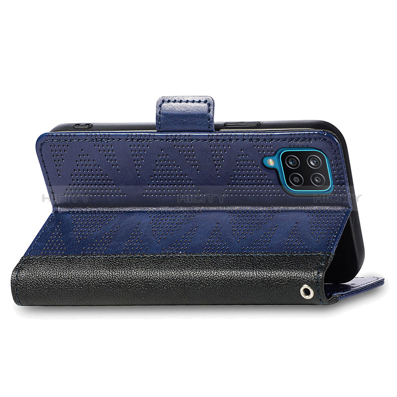 Handytasche Stand Schutzhülle Flip Leder Hülle S03D für Samsung Galaxy M12