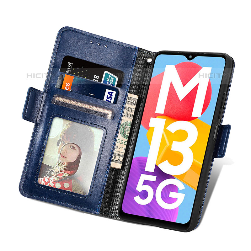 Handytasche Stand Schutzhülle Flip Leder Hülle S03D für Samsung Galaxy M13 5G