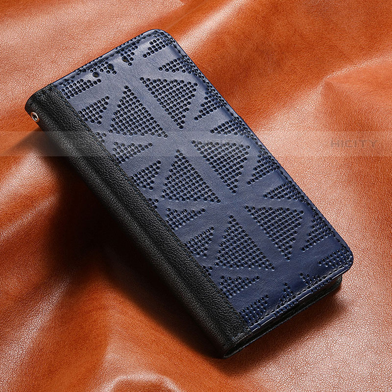 Handytasche Stand Schutzhülle Flip Leder Hülle S03D für Samsung Galaxy S22 5G Blau