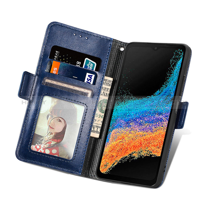 Handytasche Stand Schutzhülle Flip Leder Hülle S03D für Samsung Galaxy XCover 6 Pro 5G