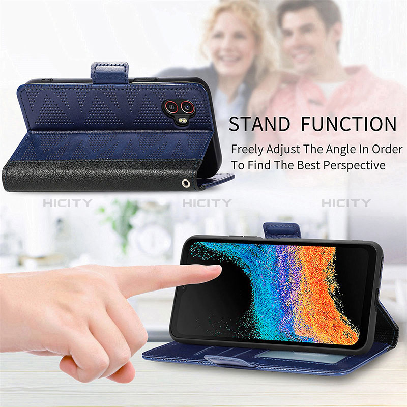 Handytasche Stand Schutzhülle Flip Leder Hülle S03D für Samsung Galaxy XCover 6 Pro 5G