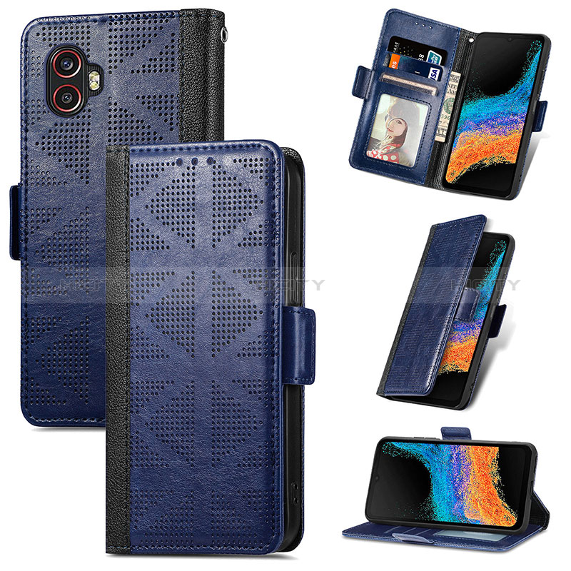 Handytasche Stand Schutzhülle Flip Leder Hülle S03D für Samsung Galaxy XCover 6 Pro 5G