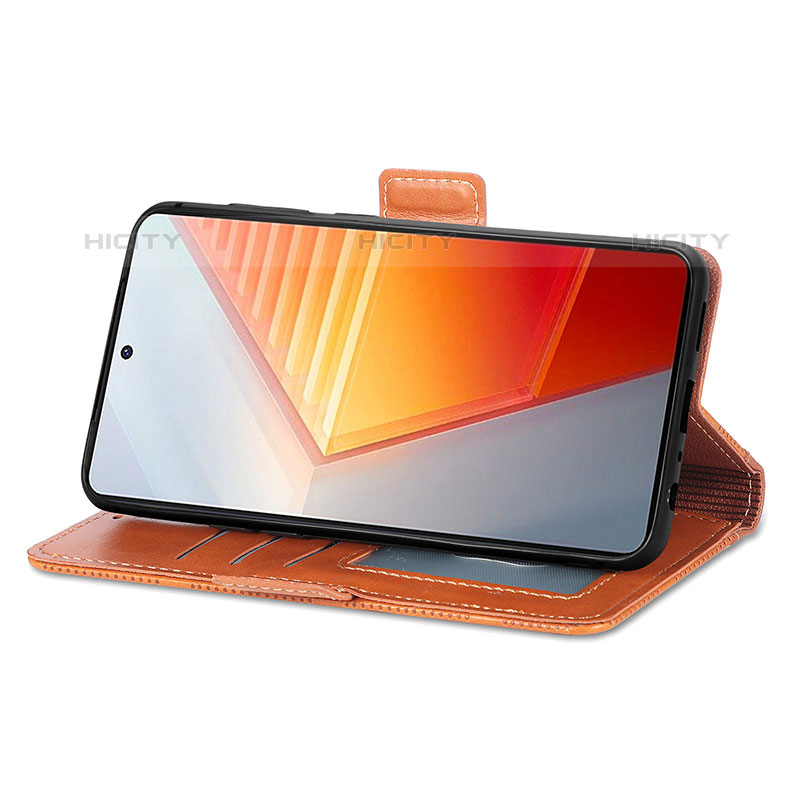 Handytasche Stand Schutzhülle Flip Leder Hülle S03D für Vivo iQOO 9T 5G