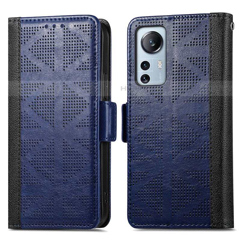 Handytasche Stand Schutzhülle Flip Leder Hülle S03D für Xiaomi Mi 12 Pro 5G Blau